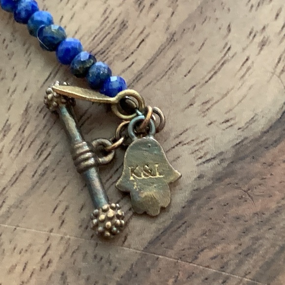 Lapis Lazuli wrap bracelet or necklace - Picture 3 of 5